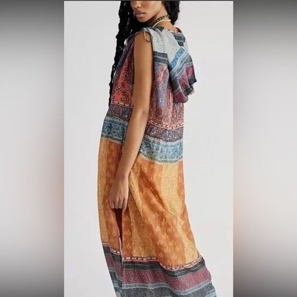 Free People Rosalee Hooded Maxi Dress XS NWT - Picture 3 of 5